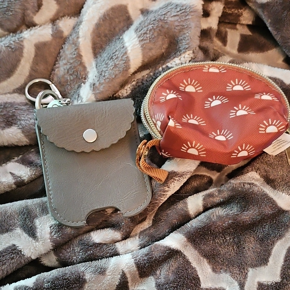 Itsy Ritzy Sanitizer Holder And  Zip Pacifier Pouch